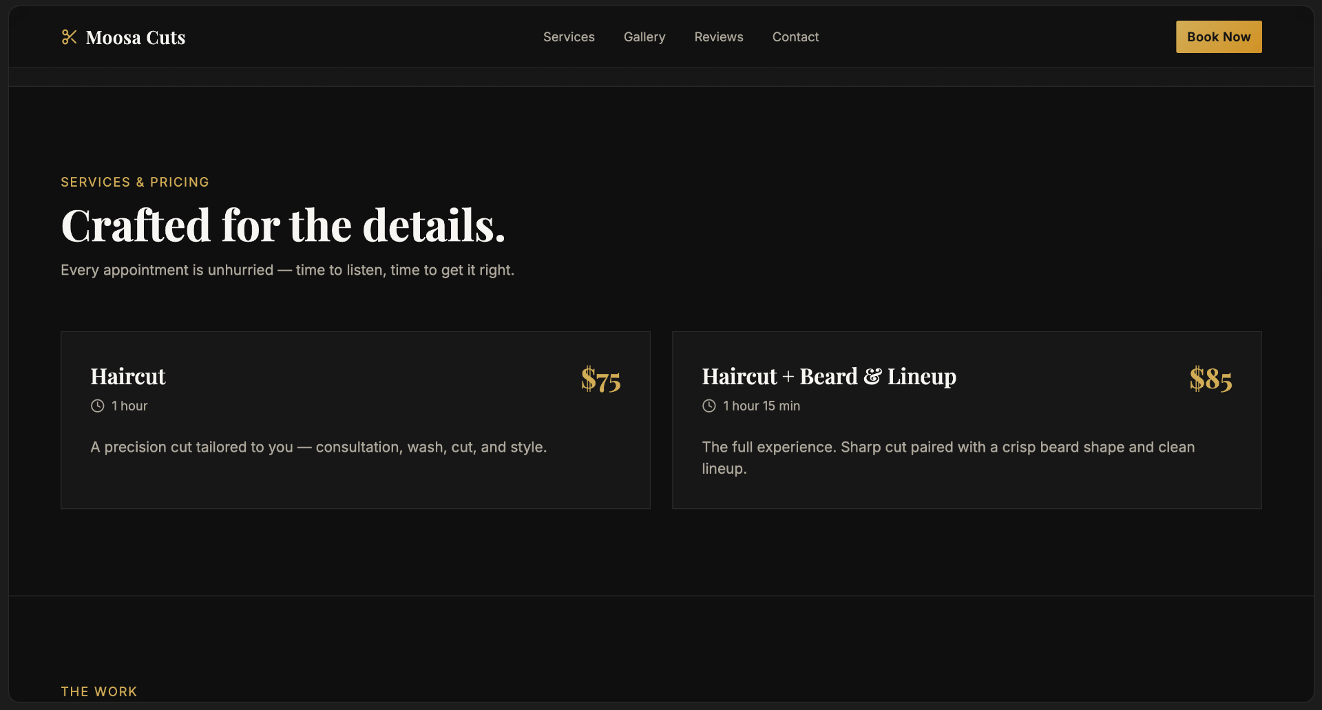Services & pricing